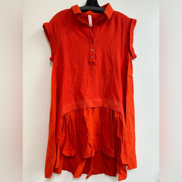 Daily Practice by Anthropologie Offsides Mini Dress in Bright Red - Picture 3 of 5